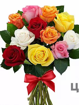 11 эквадорских роз